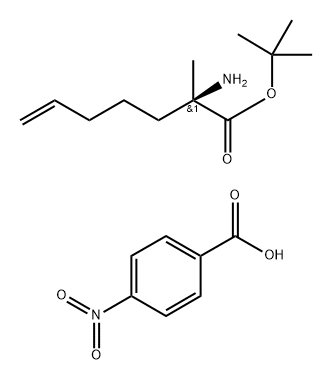 (R)-Α-(4-PENTENYL)ALANINE TERT-BUTYL ESTER P-NITROBENZOATE, 1323987-68-3, 结构式