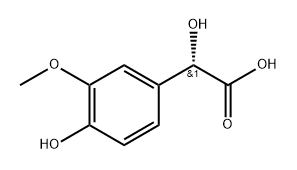 Benzeneacetic acid, α,4-dihydroxy-3-methoxy-, (αS)- Structure