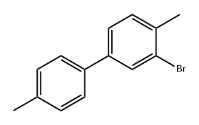 3-溴-4,4'-二甲基-1,1'-联苯,132462-56-7,结构式