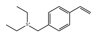 [(4-乙烯基苯基)甲基]二乙基氯化锍 结构式