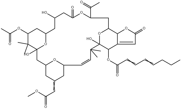 Bryostatin 1, 35-demethoxy-26-deoxy-22,35-epoxy-26-oxo-, (22S)- Structure
