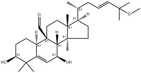 3β,7β-Dihydroxy-25-methoxycucurbita-5,23-dien-19-al Structure