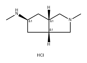 (3AR,5S,6AS)-N,2-DIMETHYLOCTAHYDROCYCLOPENTA[C]PYRROL-5-AMINE 结构式