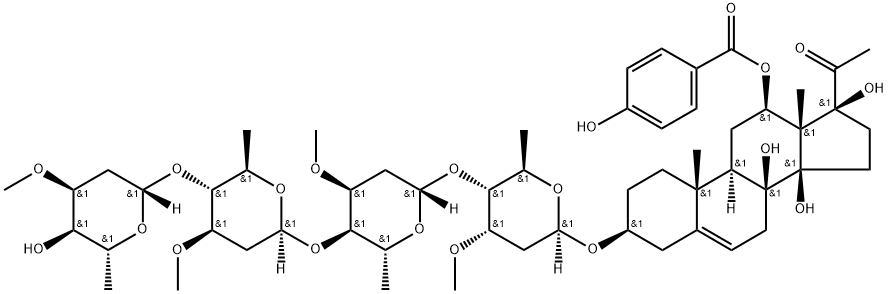 Otophylloside O, 1326583-08-7, 结构式