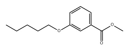 Methyl 3-nopentyloxybenzoate 结构式
