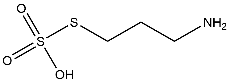S-(3-aminopropyl)thiosulfuric acid ester,13286-24-3,结构式
