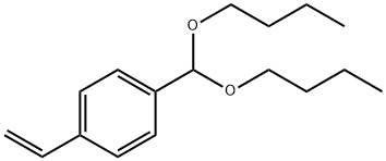 1-(二丁氧基甲基)-4-乙烯基苯, 132911-72-9, 结构式
