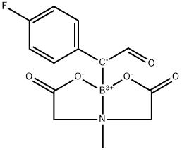 4-Fluorophenyl-alpha-MIDA-boryl aldehyde 95% (HPLC) 化学構造式