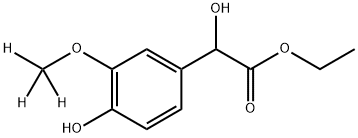 [2H3]-香草扁桃酸乙酯, 1329499-52-6, 结构式