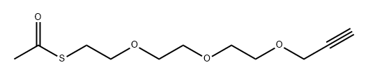 乙酰硫酯-三聚乙二醇-炔, 1330042-71-1, 结构式