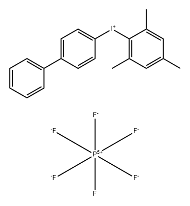 Iodonium, [1,1'-biphenyl]-4-yl(2,4,6-trimethylphenyl)-, hexafluorophosphate(1-) (1:1),1330660-41-7,结构式