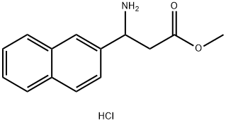 methyl 3-amino-3-(naphthalen-2-yl)propanoate hydrochloride Struktur