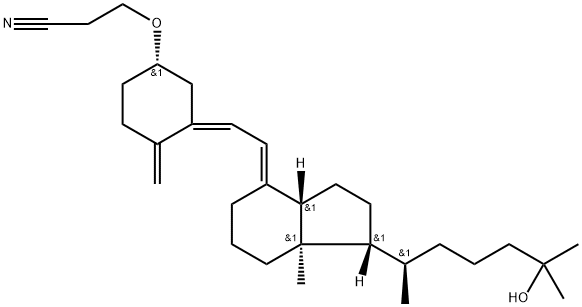 3-O-(2-Cyanoethyl)-25-hydroxyvitaMin D3 化学構造式
