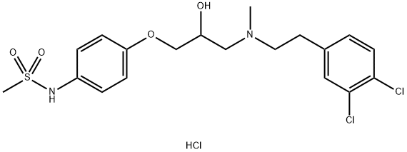 133229-11-5 N-[4-[3-[[2-(3,4-二氯苯基)乙基]甲基氨基]-2-羟基丙氧基]苯基]甲磺酰胺盐酸盐