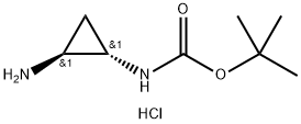 TERT-BUTYL N-[(1S,2S)-2-AMINOCYCLOPROPYL]CARBAMATE HYDROCHLORIDE,1332634-89-5,结构式
