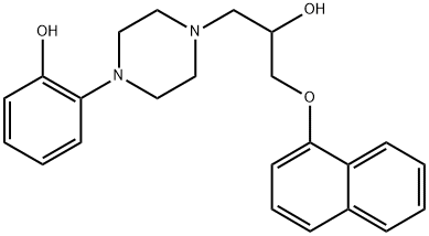 O-DESMETHYLNAFTOPIDIL, 133347-36-1, 结构式