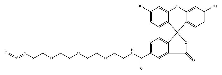 5-FAM-TEG Azide,1334143-07-5,结构式