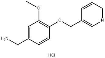 [3-methoxy-4-(pyridin-3-ylmethoxy)phenyl]methanamine dihydrochloride Structure
