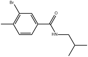 3-Bromo-4-methyl-N-(2-methylpropyl)benzamide Structure
