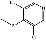 3-bromo-5-chloro-4-(methylthio)pyridine Struktur