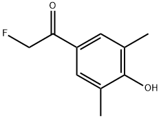 2-fluoro-1-(4-hydroxy-3,5-dimethylphenyl)ethanone Structure