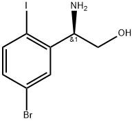 2-amino-2-(5-bromo-2-iodophenyl)ethanol Structure