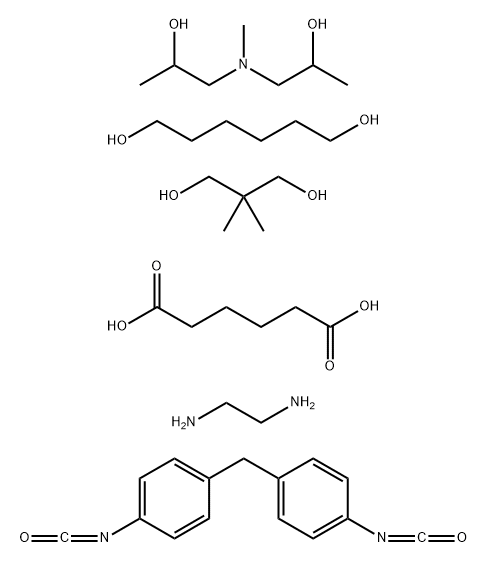 133601-22-6 Hexanedioic acid, polymer with 2,2-dimethyl-1,3-propanediol, 1,2-ethanediamine, 1,6-hexanediol, 1,1-methylenebis4-isocyanatobenzene and 1,1-(methylimino)bis2-propanol, block