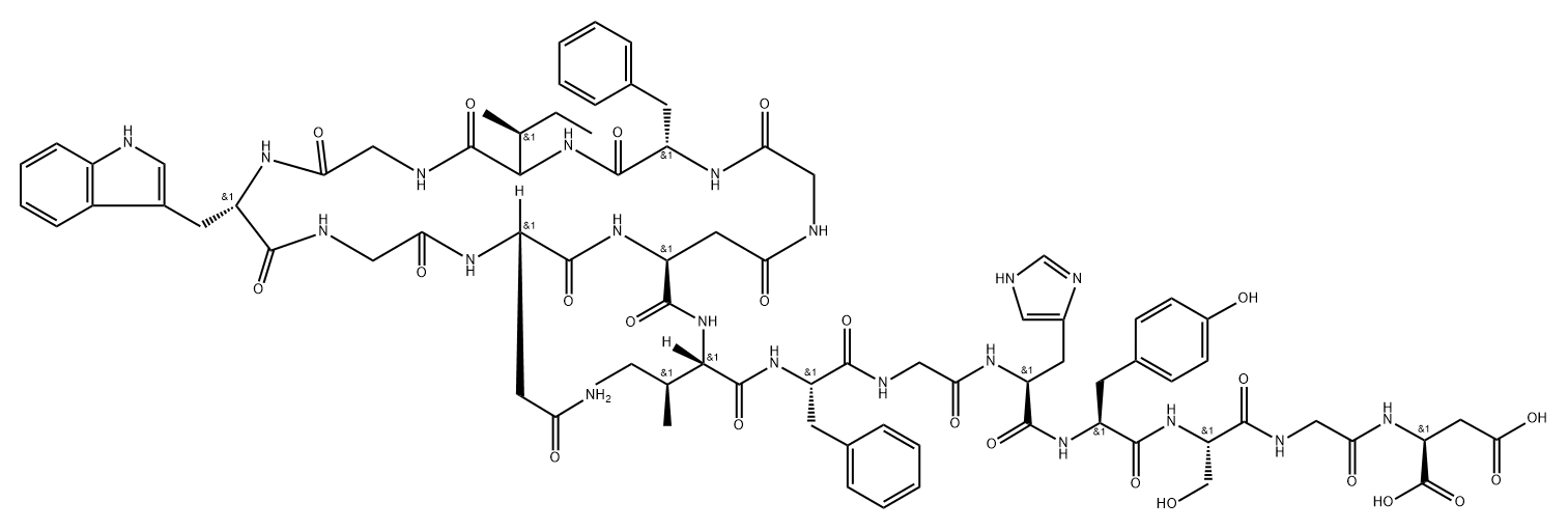 des-phenylalanine-anantin Struktur