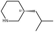 (3R)-3-(2-Methylpropyl)piperidine Structure