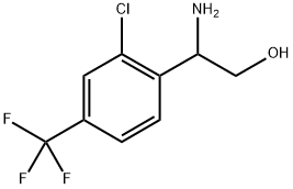 2-amino-2-[2-chloro-4-(trifluoromethyl)phenyl]ethanol Structure