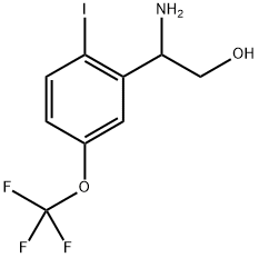 2-amino-2-[2-iodo-5-(trifluoromethoxy)phenyl]ethanol Structure