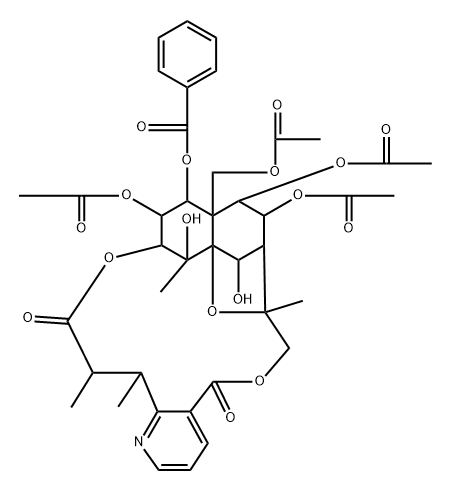 6-Hydroxy-8α-acetoxy-1α-(benzoyloxy)-1,6-dides(acetoxy)-8-deoxoevonine|
