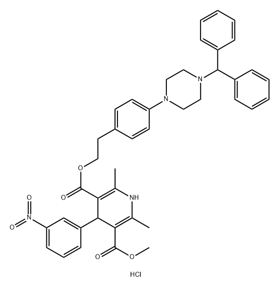 Vatanidipine hydrochloride Structure