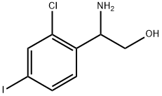 2-amino-2-(2-chloro-4-iodophenyl)ethan-1-ol Structure
