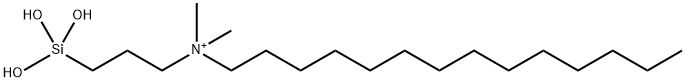 Dimethyltetradecyl[3-(trihydroxysilyl)propyl]ammonium chloride 结构式