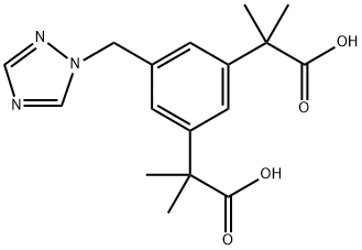 Anastrozole IMpurity (alfa1 , alfa1, alfa3, alfa3-TetraMethyl-5-(1H-1,2,4-triazol-1-ylMethyl)-1,3-Benzenediacetic acid)|阿那曲唑杂质6