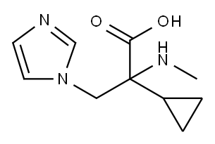 1H-Imidazole-1-propanoic acid, α-cyclopropyl-α-(methylamino)- Struktur