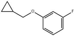1-(cyclopropylmethoxy)-3-fluorobenzene Struktur