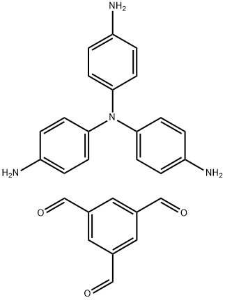 1,3,5-Benzenetricarboxaldehyde, polymer with N1,N1-bis(4-aminophenyl)-1,4-benzenediamine Structure