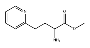 2-氨基-4-(吡啶-2-基)丁酸甲酯, 1341582-24-8, 结构式