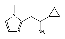 1-cyclopropyl-2-(1-methyl-1H-imidazol-2-yl)ethan1-amine Structure