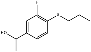 3-Fluoro-α-methyl-4-(propylthio)benzenemethanol 结构式