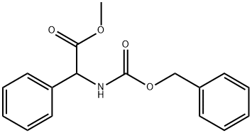 Benzeneacetic acid, α-[[(phenylmethoxy)carbonyl]amino]-, methyl ester Struktur