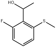 1-(2-fluoro-6-(methylthio)phenyl)ethanol Struktur