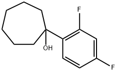 1-(2,4-二氟苯基环庚醇), 1343751-38-1, 结构式