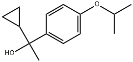 α-Cyclopropyl-α-methyl-4-(1-methylethoxy)benzenemethanol Struktur