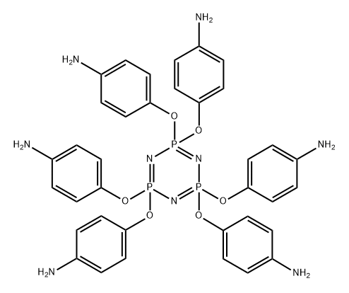 六(对氨基苯氧基)环三磷腈 结构式
