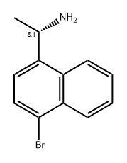 1-Naphthalenemethanamine, 4-bromo-α-methyl-, (αS)- Struktur