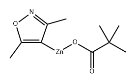 (3,5-Dimethylisoxazol-4-yl)zinc pivalate (1.03 mmol/g) Structure
