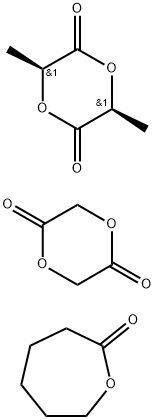 POLY(L-LACTIDE-CO-CAPROLACTONE-CO-GLYCO& Struktur